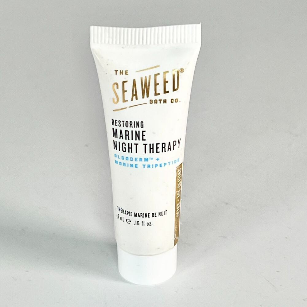 The Seaweed Bath Co Restoring Marine Night Therapy Cream Travel .16 oz 5ml New